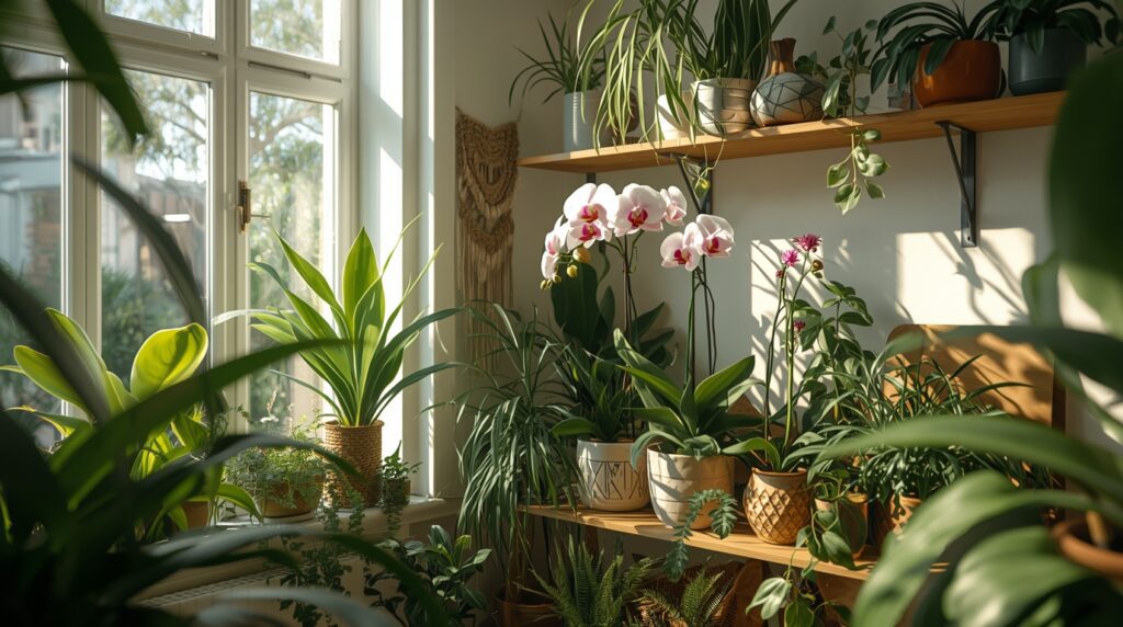 розкішний квітник у квартирі