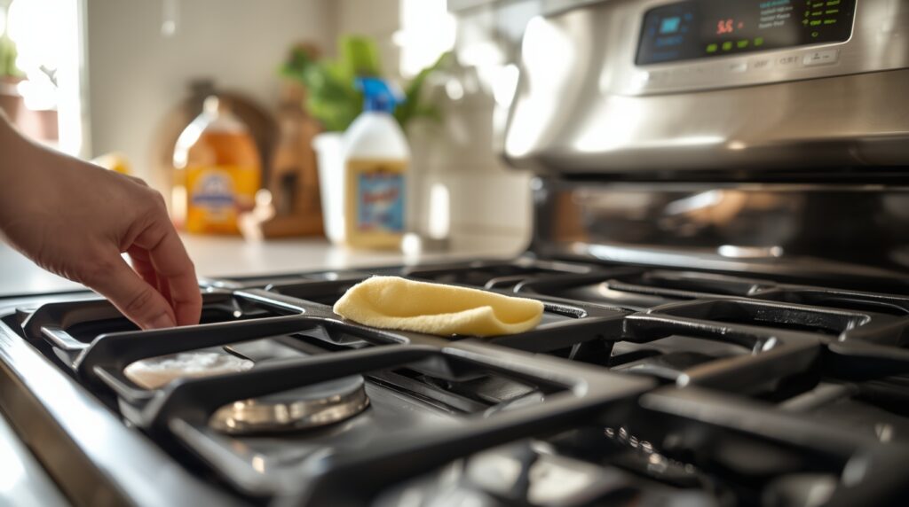 як відмити решітки плити до блиску