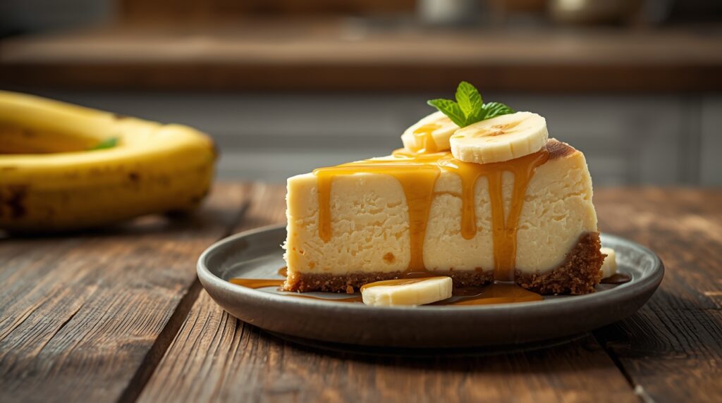 банановий чізкейк без випічки