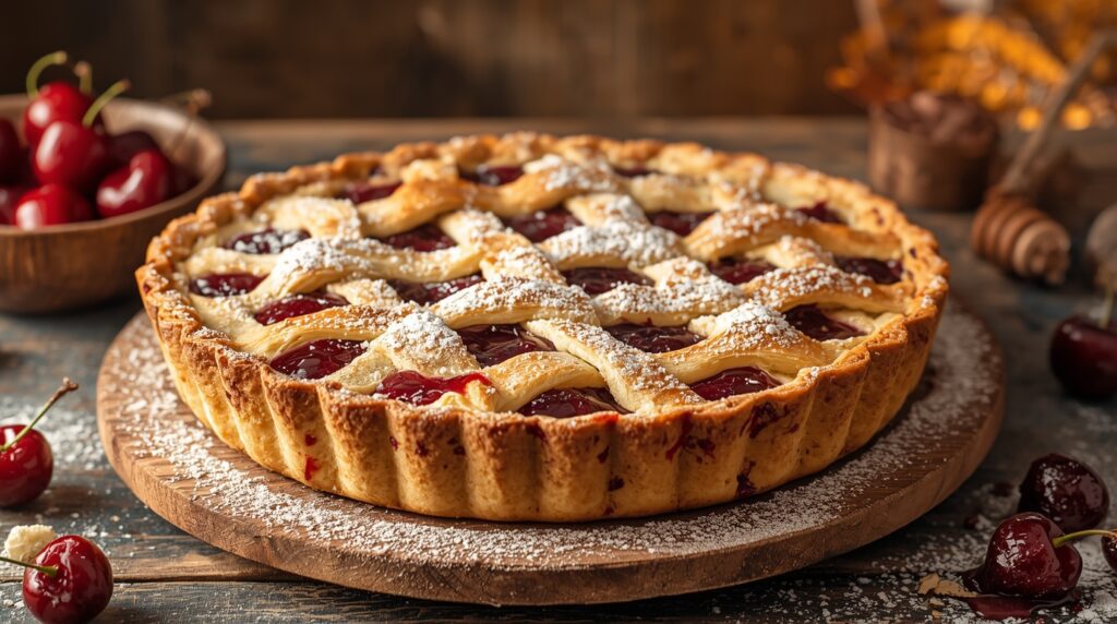 пиріг з вишнею на кефірі