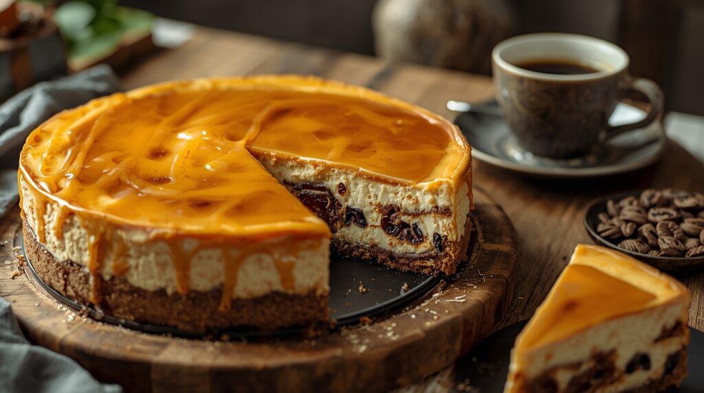 карамельний сирник з чорносливом